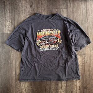 Retro-Style Motorcycle Graphic Tee